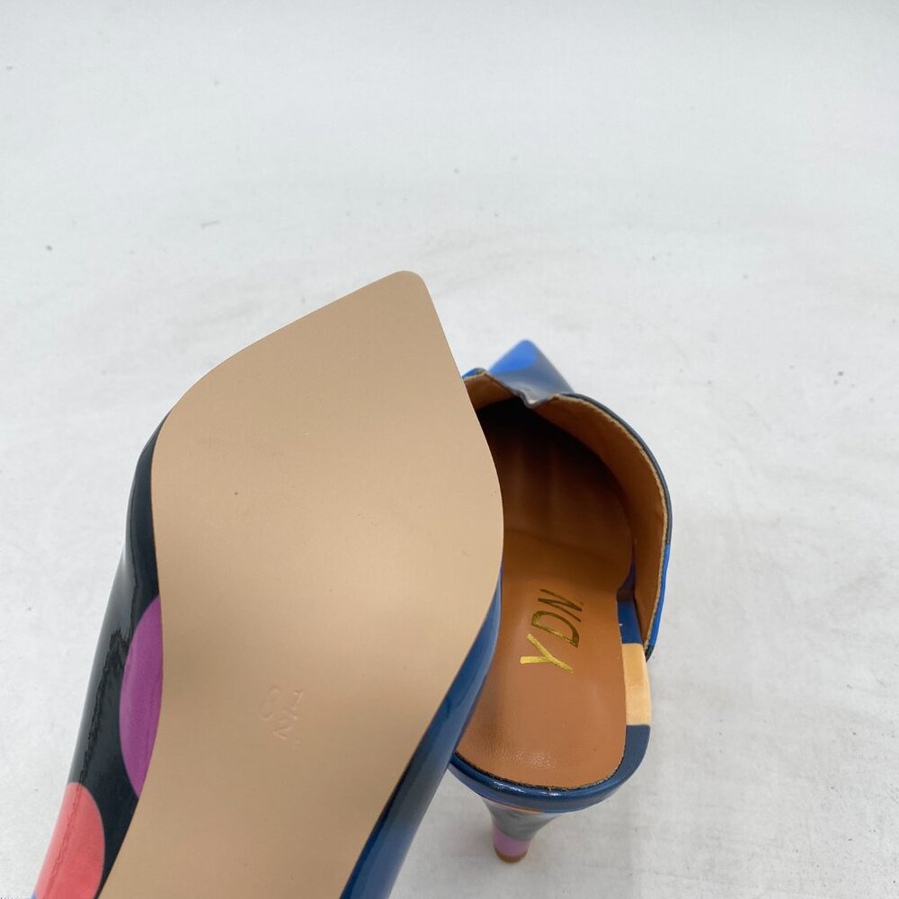 Ydn Colorful Dots Cone Heel Pointed Toe Slide Mul… - image 6